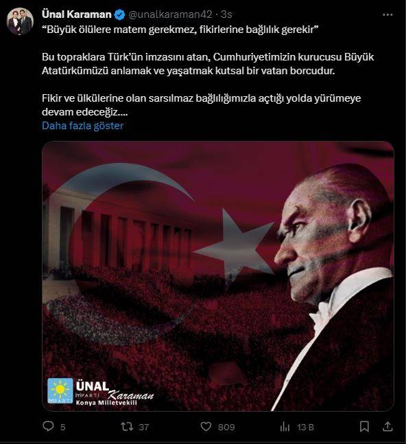 Konya'da 10 Kasım mesajları 6